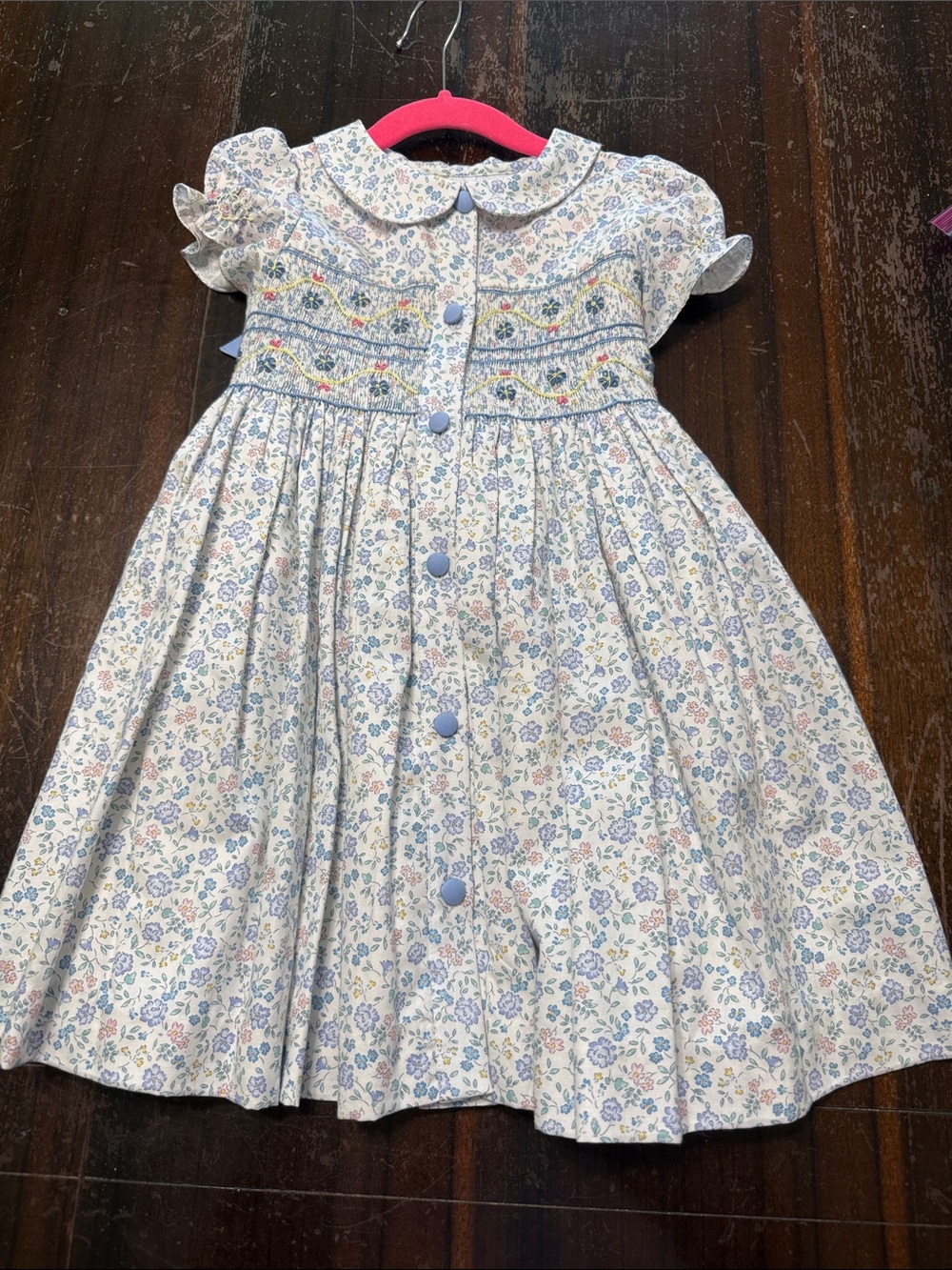 Antoinette Paris size 5 smocked dress nwot